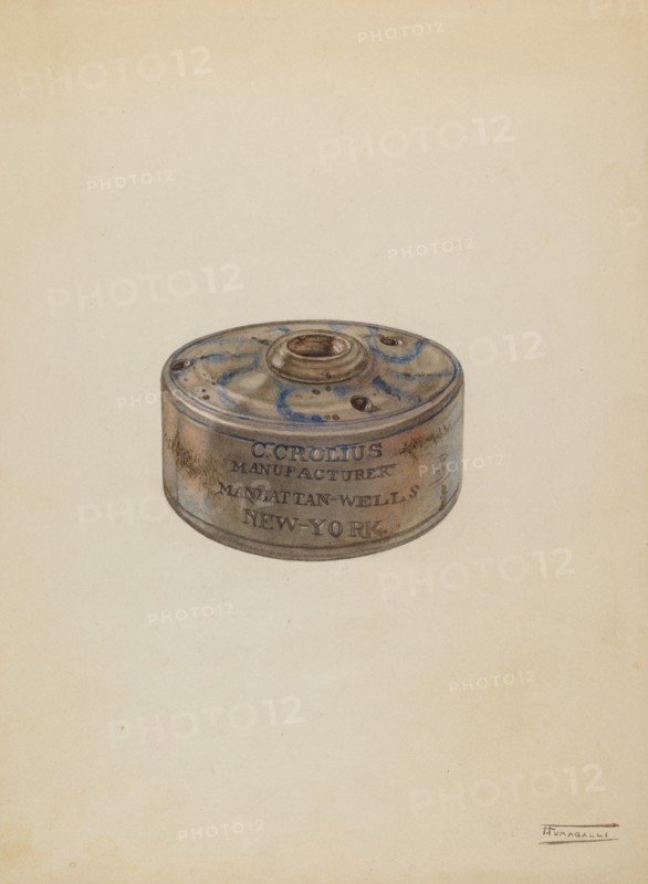 Inkwell, c. 1938. Creator: Frank Fumagalli.