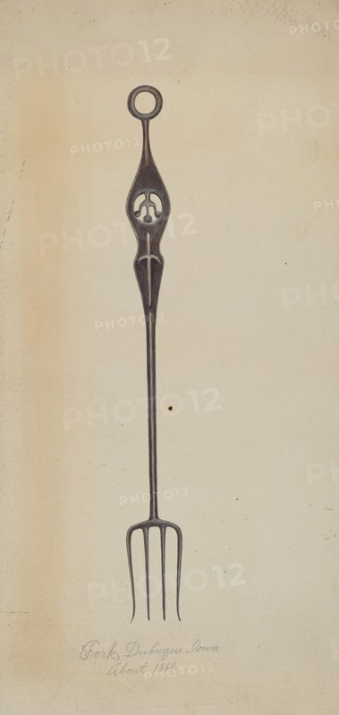 Iron Fork, c. 1937. Creator: Frank Eiseman.