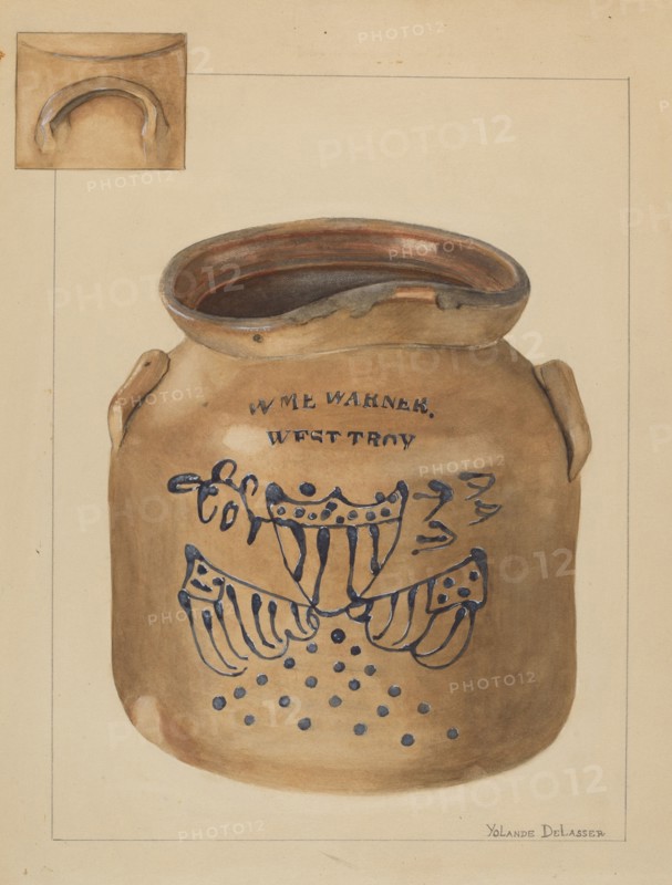 Jar, c. 1936. Creator: Yolande Delasser.