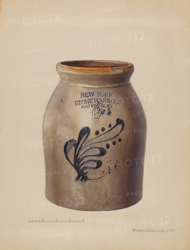 Jar, c. 1936. Creator: Yolande Delasser.