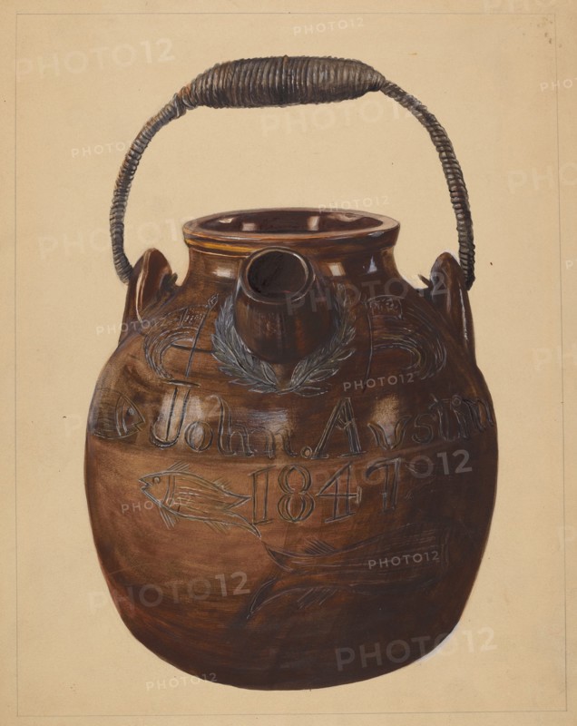 Jug for Batter, c. 1936. Creator: Yolande Delasser.