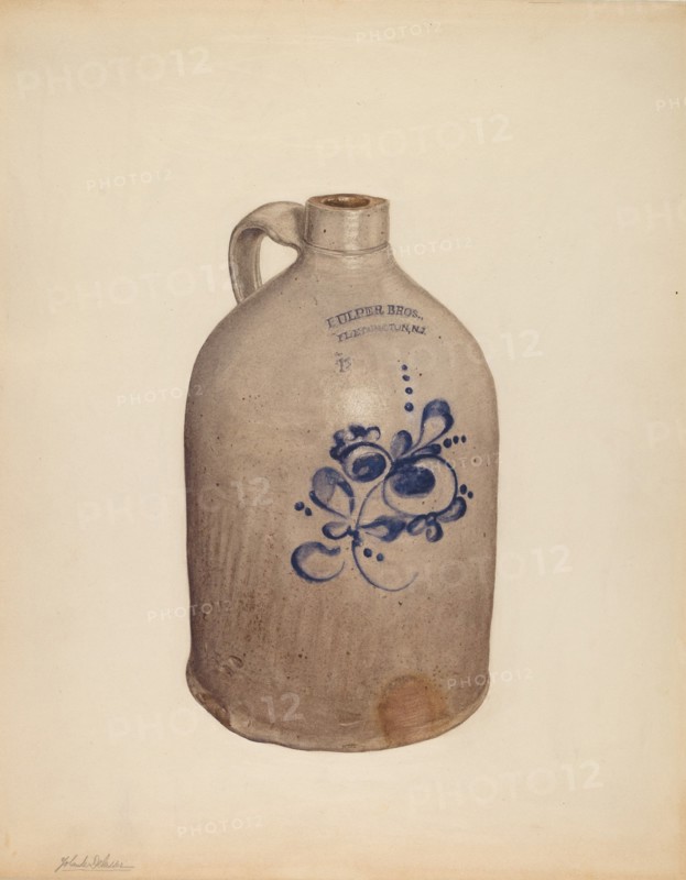 Jug, c. 1938. Creator: Yolande Delasser.
