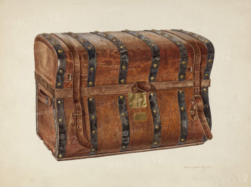 Large Trunk, c. 1940. Creator: Edward L Loper.