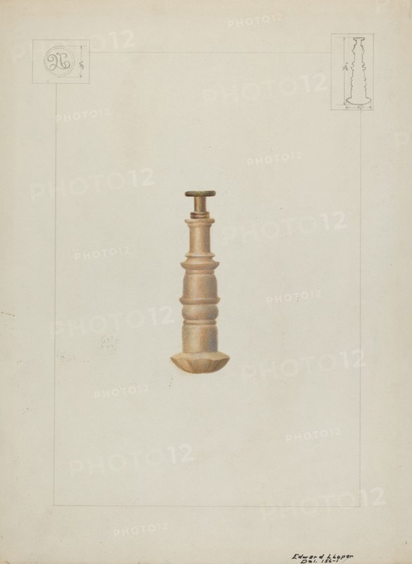 Letter Seal, c. 1936. Creator: Edward L Loper.