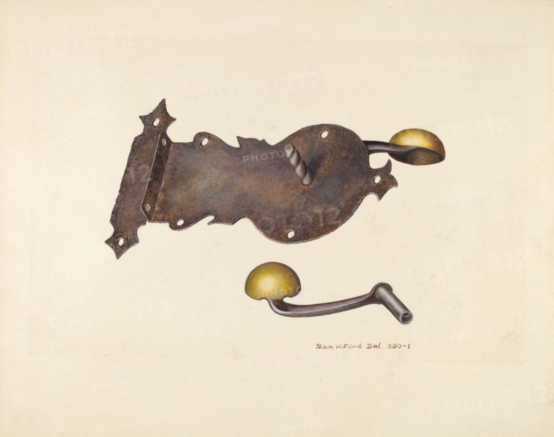 Lock and Key, c. 1939. Creator: Samuel W. Ford.