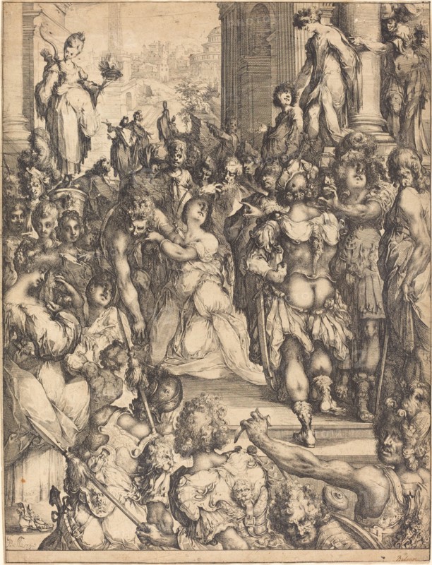 Martyrdom of Saint Lucy. Creator: Jacques Bellange.