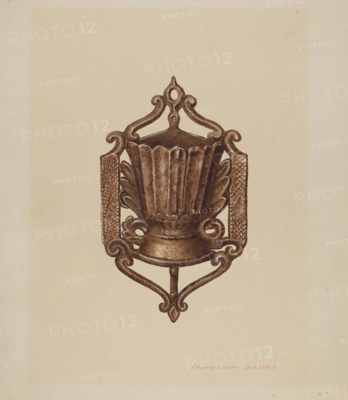 Match Holder, 1935/1942. Creator: Edward L Loper.