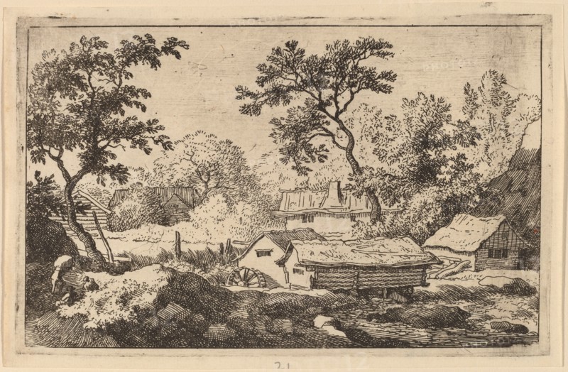 Mill below a Waterfall, probably c. 1645/1656. Creator: Allart van Everdingen.