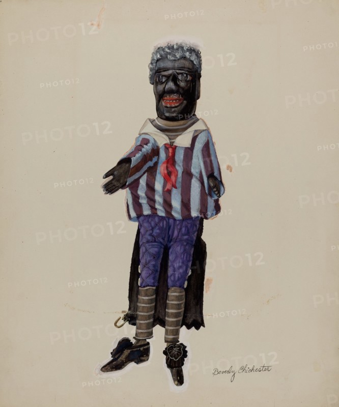 Minstrel Hand Puppet, c. 1936. Creator: Beverly Chichester.