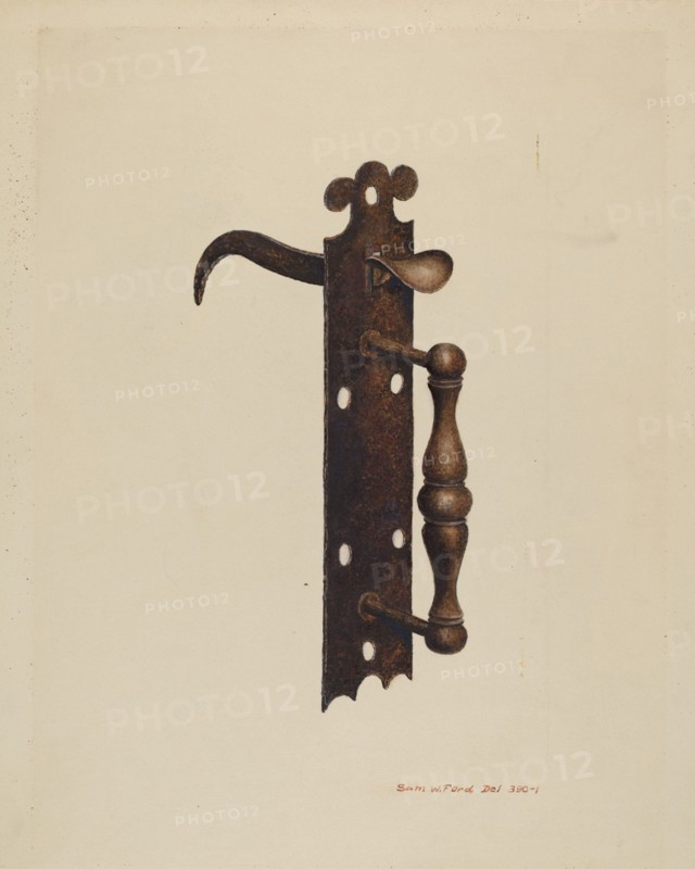 Norfolk Latch, c. 1939. Creator: Samuel W. Ford.