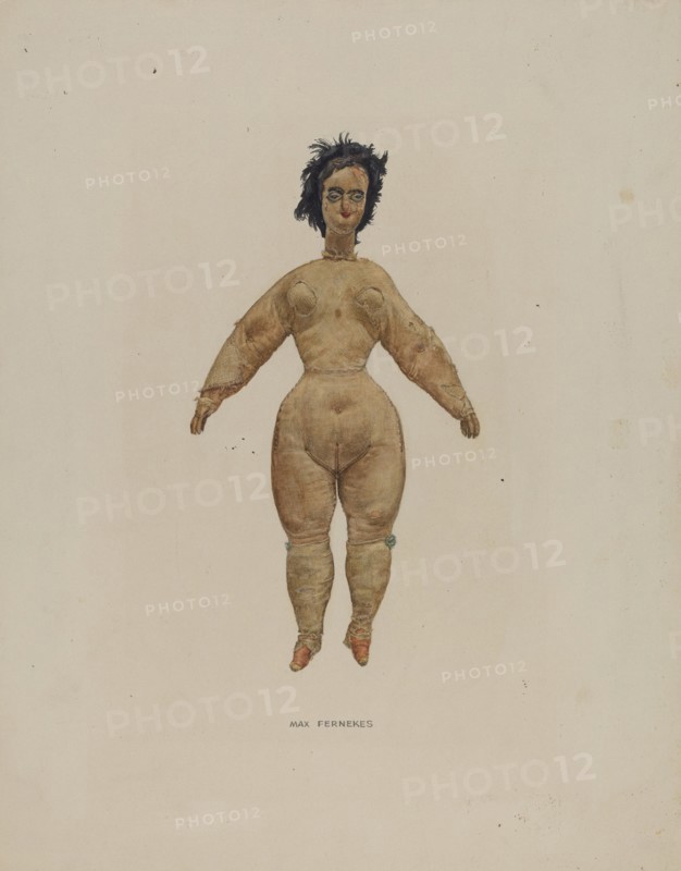 Nude Doll, 1935/1942. Creator: Max Fernekes.