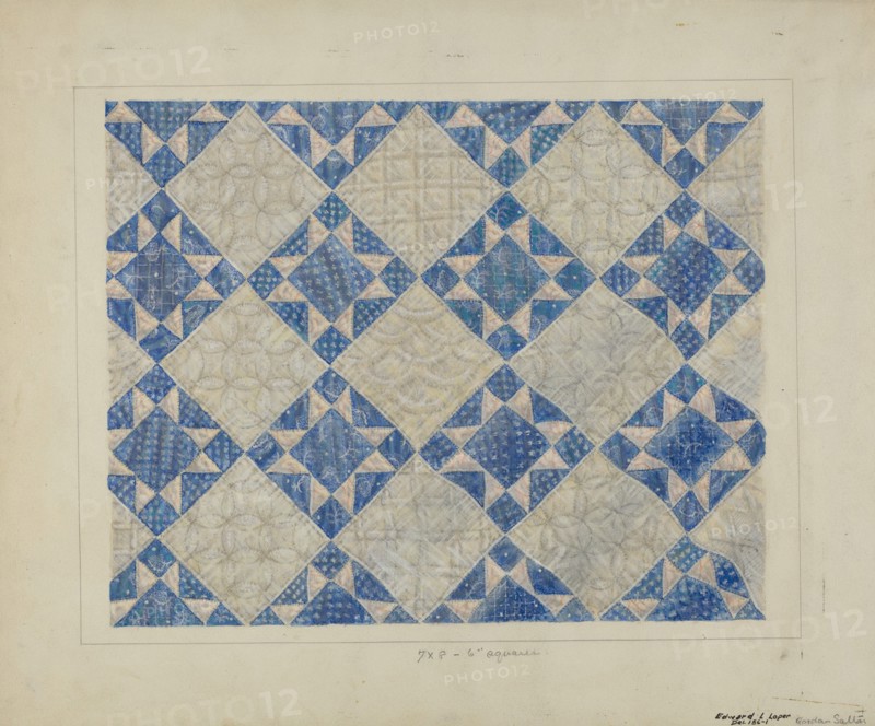 Padded Coverlet, c. 1937. Creator: Edward L Loper.