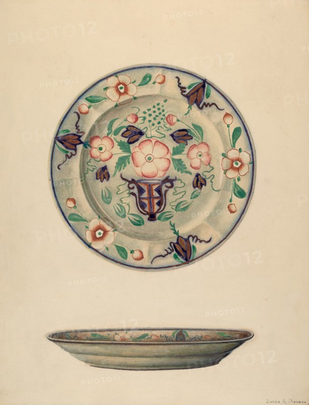 Plate, c. 1938. Creator: Byron Dingman.