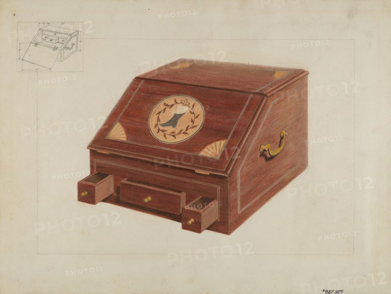 Portable Secretary, c. 1937. Creator: Edward L Loper.