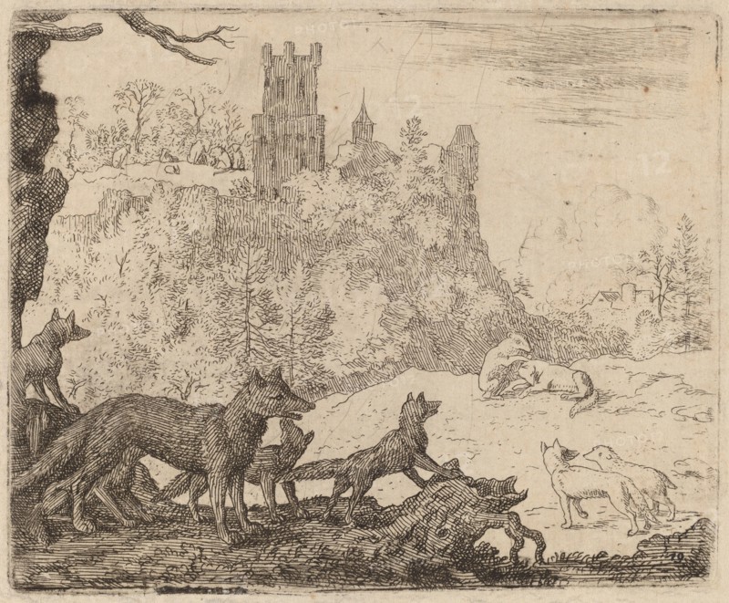 Reynard Departs with the Badger, probably c. 1645/1656. Creator: Allart van Everdingen.