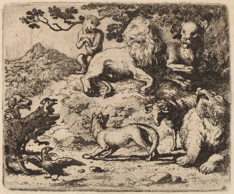 Reynard's Enemies are Dismayed, probably c. 1645/1656. Creator: Allart van Everdingen.
