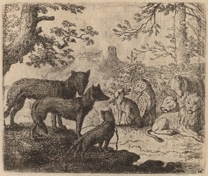 Reynard's Relatives Plead for Him, probably c. 1645/1656. Creator: Allart van Everdingen.