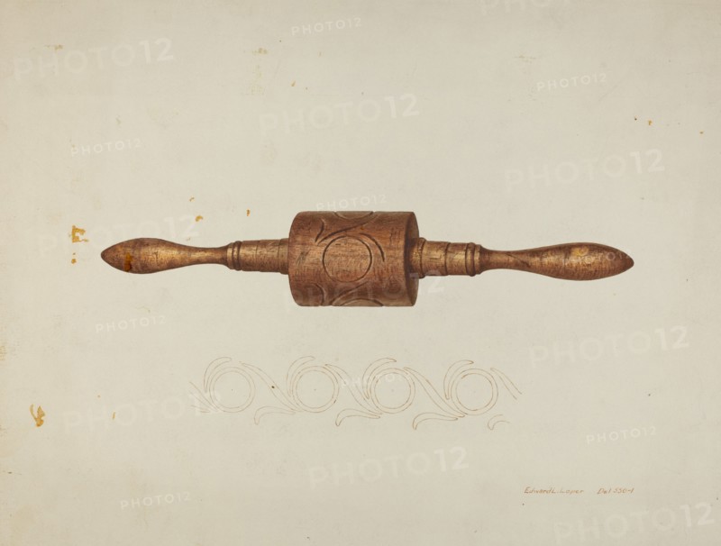 Rolling Pin, c. 1940. Creator: Edward L Loper.