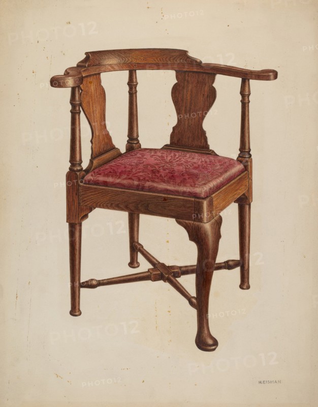 Roundabout Chair, c. 1940. Creator: Harry Eisman.