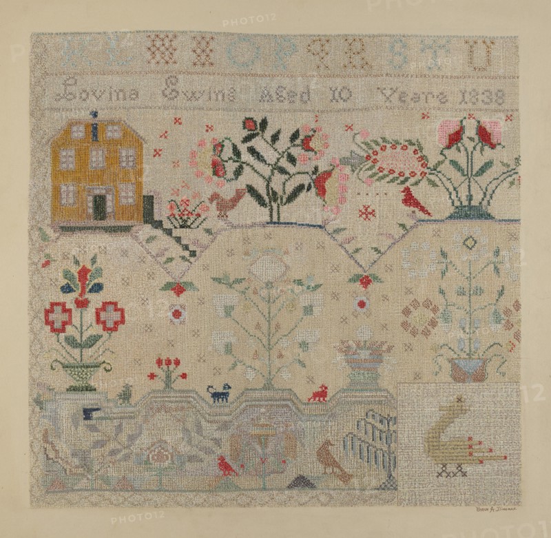 Sampler, c. 1938. Creator: Byron Dingman.