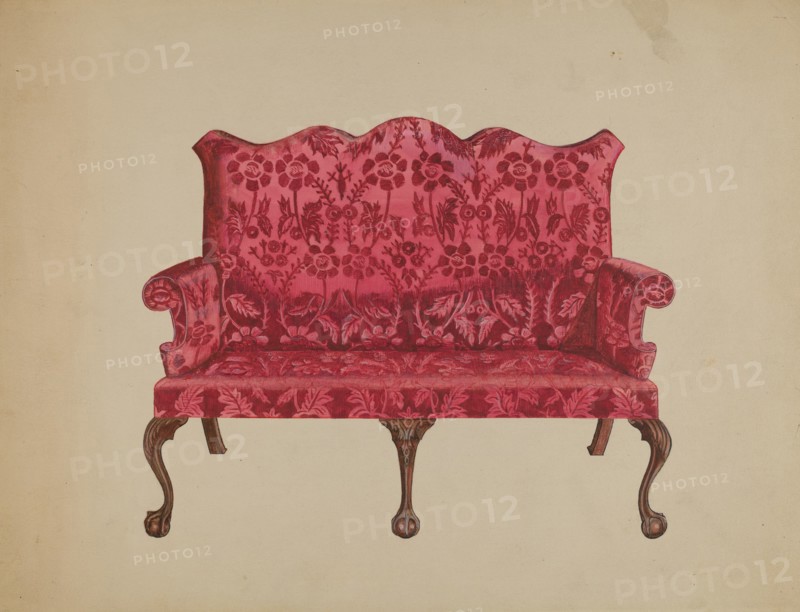 Settee, 1936. Creator: John Dieterich.