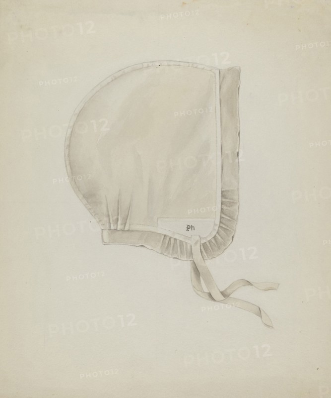 Shaker Infirmary Cap, c. 1936. Creator: Betty Fuerst.