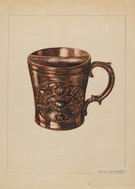Shaving Mug, 1935/1942. Creator: Yolande Delasser.