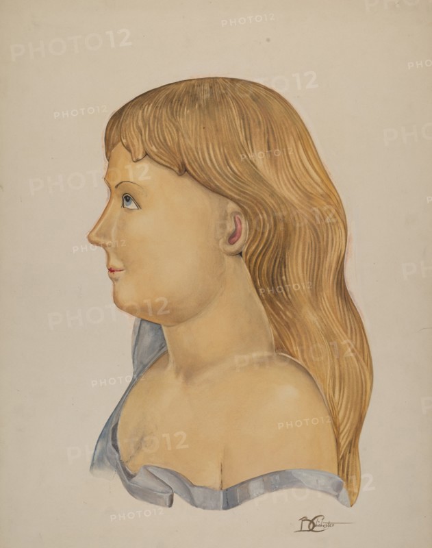 Shop Figure of Child, c. 1937. Creator: Beverly Chichester.