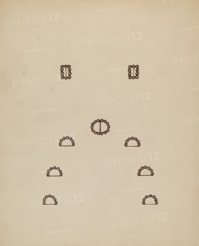 Slides and Buckles, 1935/1942. Creator: Mary Fitzgerald.