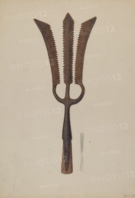 Sturgeon Spear, c. 1938. Creator: Samuel Faigin.