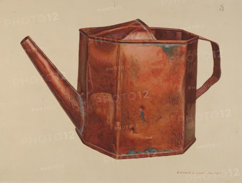 Syrup Cruet, c. 1942. Creator: Edward L Loper.