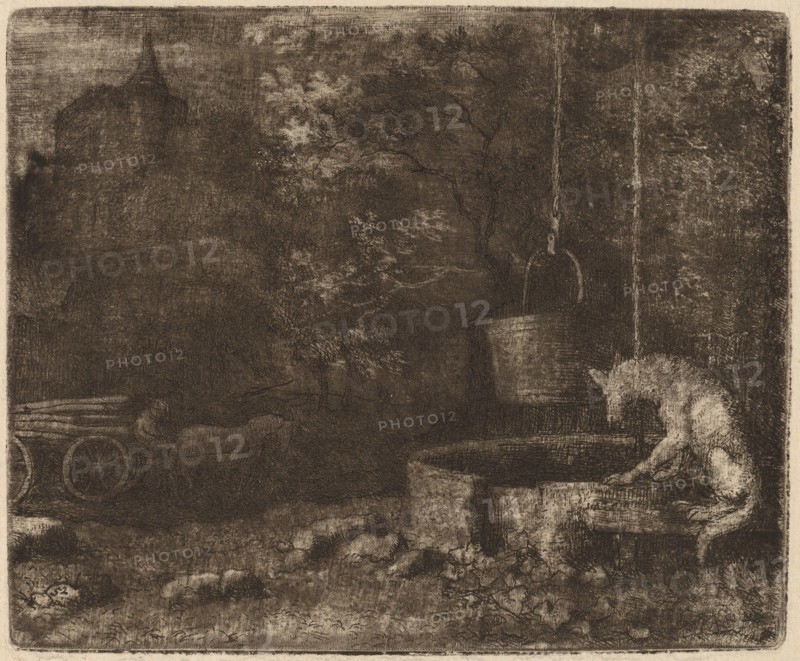 The Wolf and the Well, probably c. 1645/1656. Creator: Allart van Everdingen.