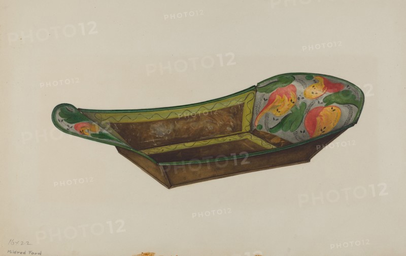 Toleware Bread Tray, 1935/1942. Creator: Mildred Ford.