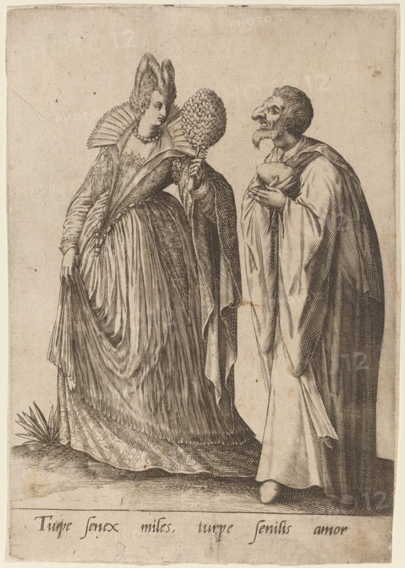 Turpe senex miles..., 1570-1650. Creator: Robert Boissard.