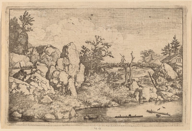 Two Logs in the Water, probably c. 1645/1656. Creator: Allart van Everdingen.
