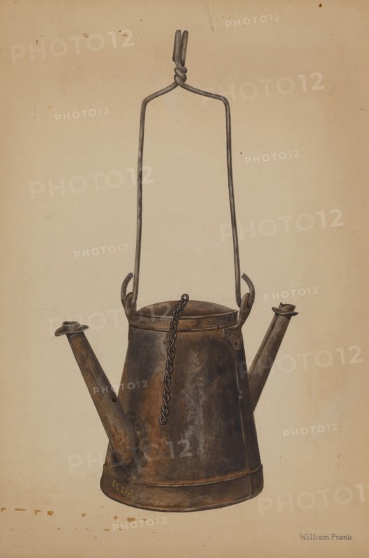 Two Spouted Torch, c. 1942. Creator: William Frank.