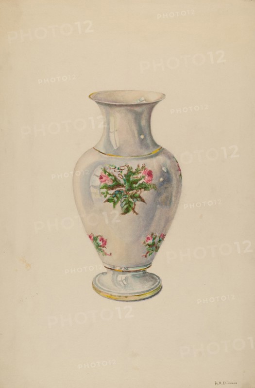 Vase, c. 1938. Creator: Byron Dingman.