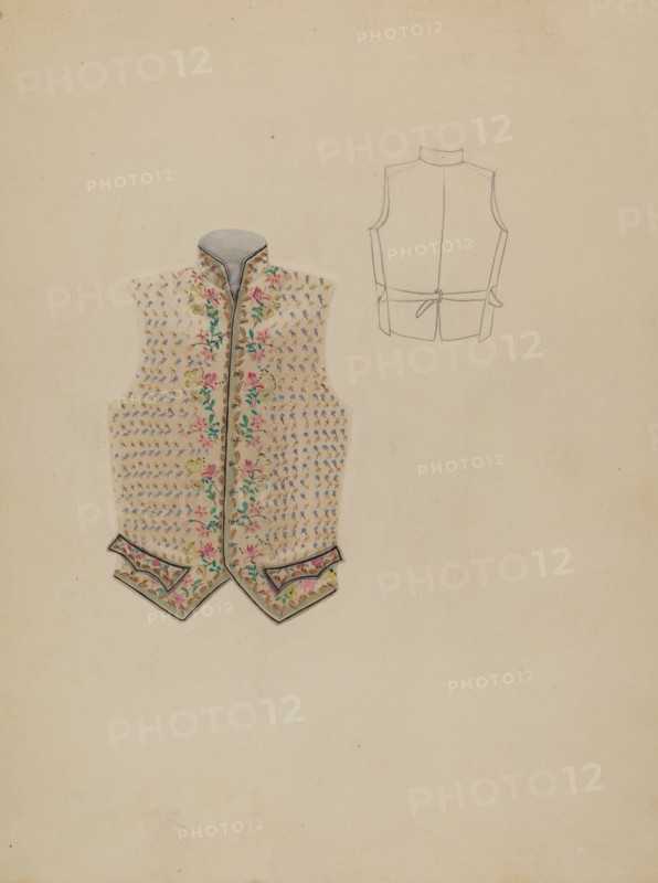 Waistcoat, c. 1936. Creator: Bessie Forman.