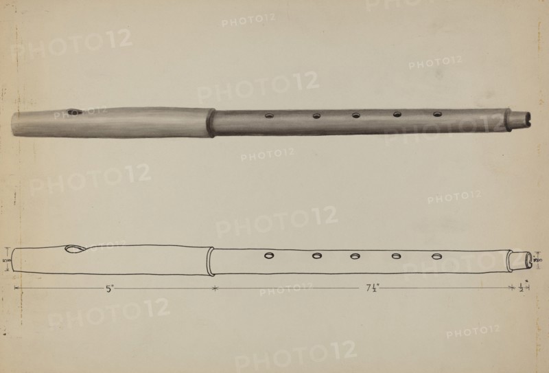 Wooden Fife, c. 1936. Creator: Edward L Loper.