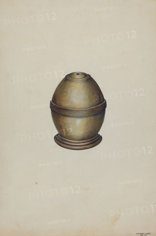 Wooden Thread Holder, c. 1936. Creator: Edward L Loper.