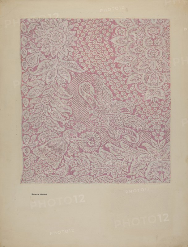 Woven Textile, 1935/1942. Creator: Byron Dingman.