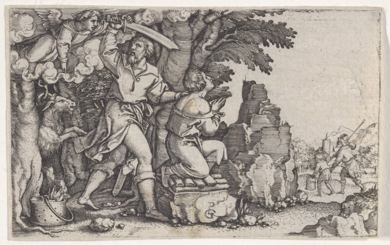 Abraham's Sacrifice, from The Story of Abraham. Creator: Georg Pencz.