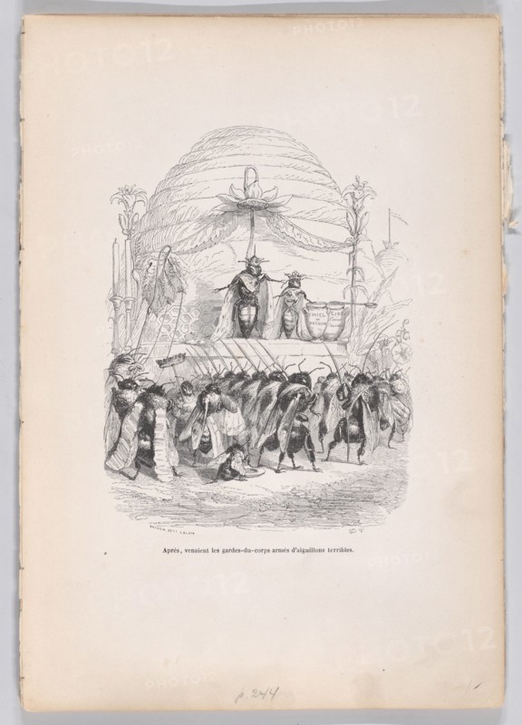 After, in came the body of guards armed with terrible stings from Scenes from the P..., ca. 1837-47. Creator: Andrew Best Leloir.