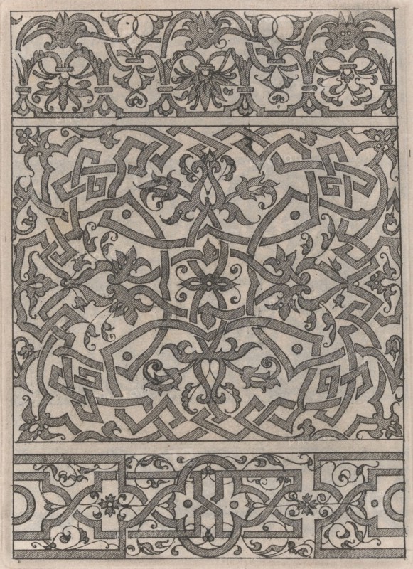 Copies after the 'Livre contenant passement de moresques' (plate 14), 19th century (?). Creator: Jacques Androuet Du Cerceau.