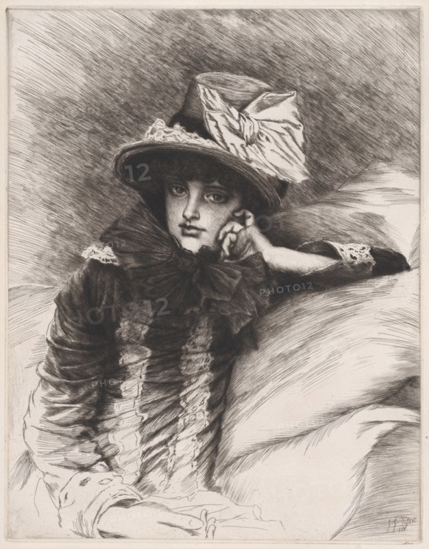Berthe, 1883. Creator: James Tissot.