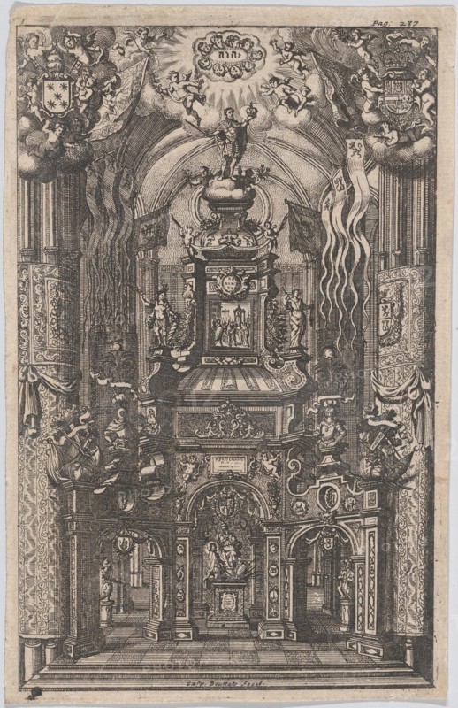 Catafalque for Ferdinand, from an unidentified book, ca. 1660-95. Creator: Gaspar Bouttats.