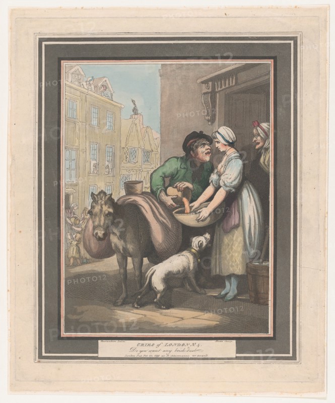 Cries of London, No. 4: Do You Want Any Brickdust?, February 20, 1799. Creator: Henri Merke.
