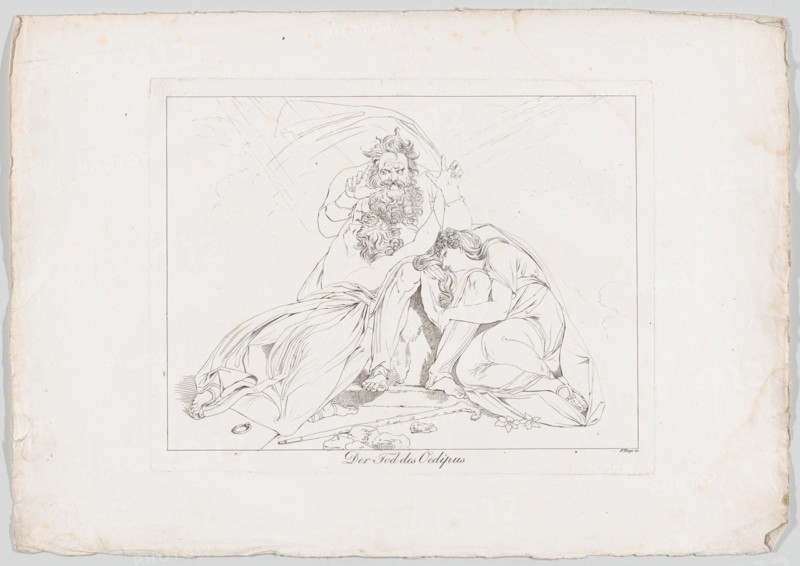 Der Tod des Oedipus (The Death of Oedipus), 1806. Creator: Franz Hegi.