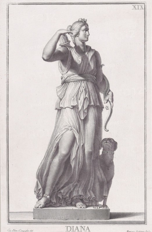Statue of Diana, 1734. Creator: Giovanni Domenico Campiglia.