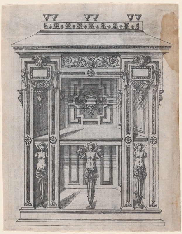 Furniture Design, 1565-70. Creator: Jacques Androuet Du Cerceau.